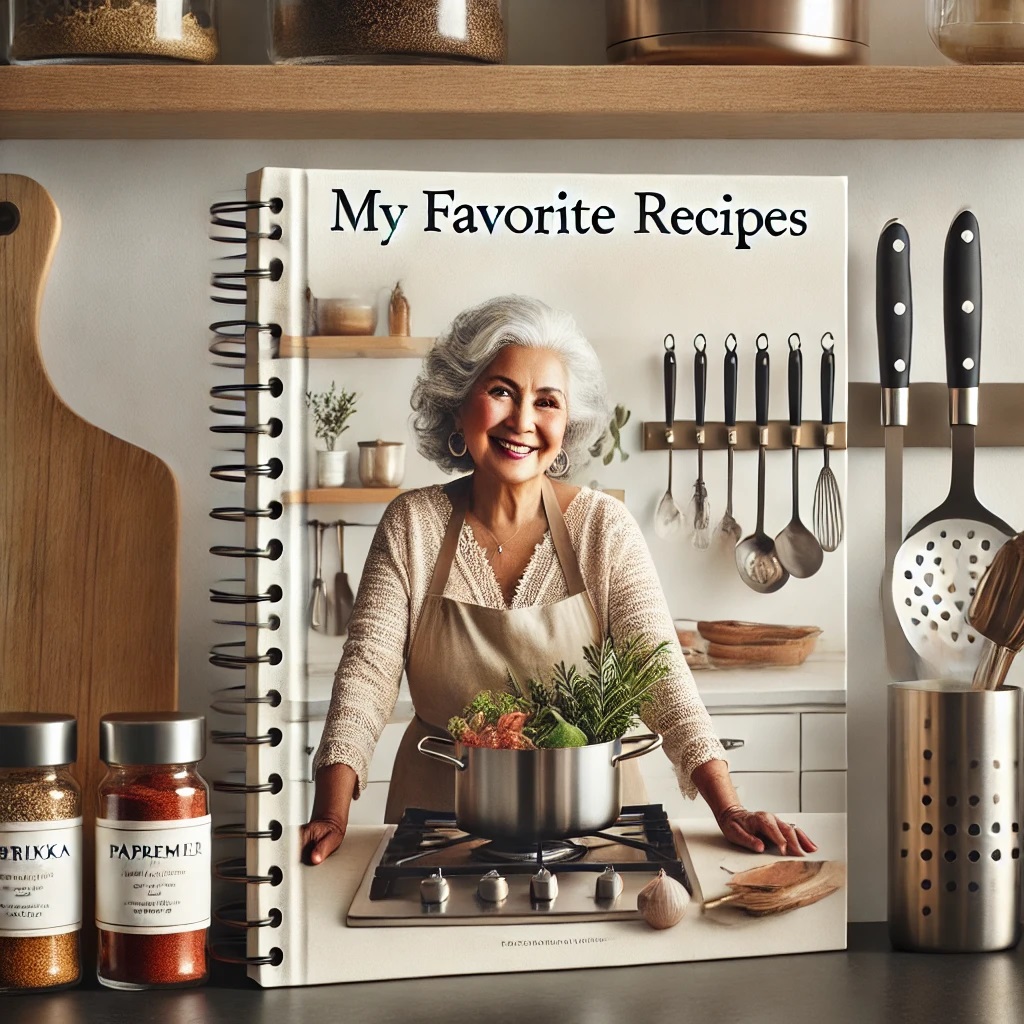 girl with cookbook